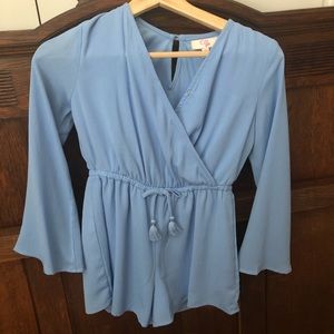 Sky Blue Romper NWOT